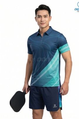 Áo thể thao nam MC-9166-12-01 Navy phối trắng